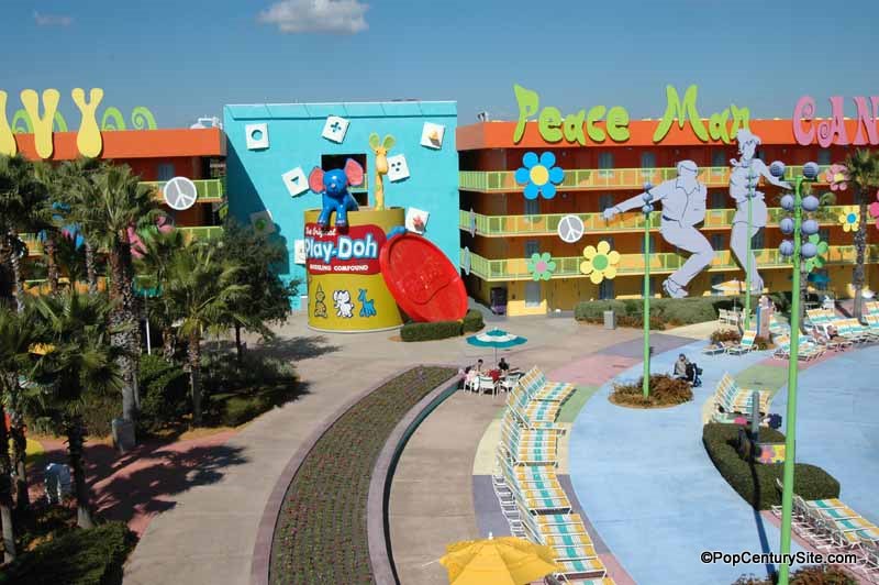 View of Play Doh Guys From Top Floor
